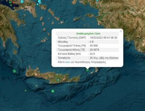 Yunanistan’ın Kassos adasında DEPREM !