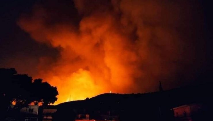 Rodos adasında yangından dolayı üç köy ve bir otel boşaltıldı