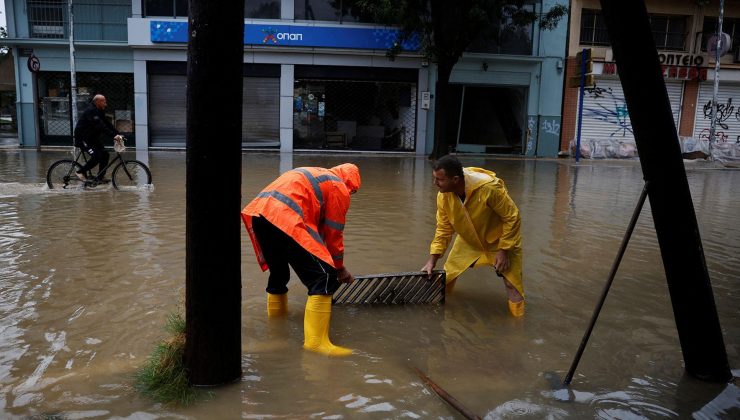 Yunanistan’da bir sel felaketi daha – Volos’ta evler bir kez daha sular altında kaldı