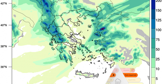 Yunanistan’da Şiddetli Fırtına ve Yağış Alarmı