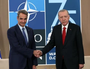 Yunanistan Başbakanı Miçotakis, Cumhurbaşkanı Erdoğan ile görüştü