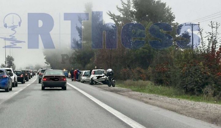 Selanik: 5 aracın zincirleme kazası – Çevre Yolu da “kırmızı” durumda – FOTO