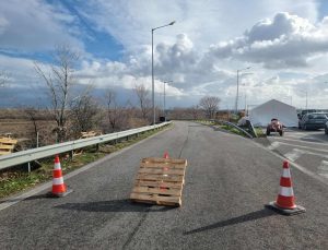 Egnatia Yolu’nda Batı Kavşağı’ndan trafik akışının yönlendirilmesi devam ediyor